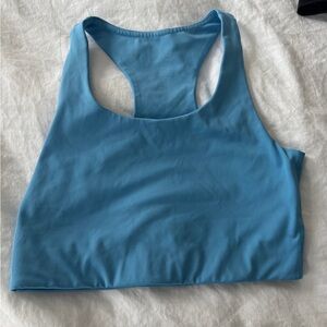 Girlfriend Collective Paloma Racerback Sports Bra - Blue (Haze)